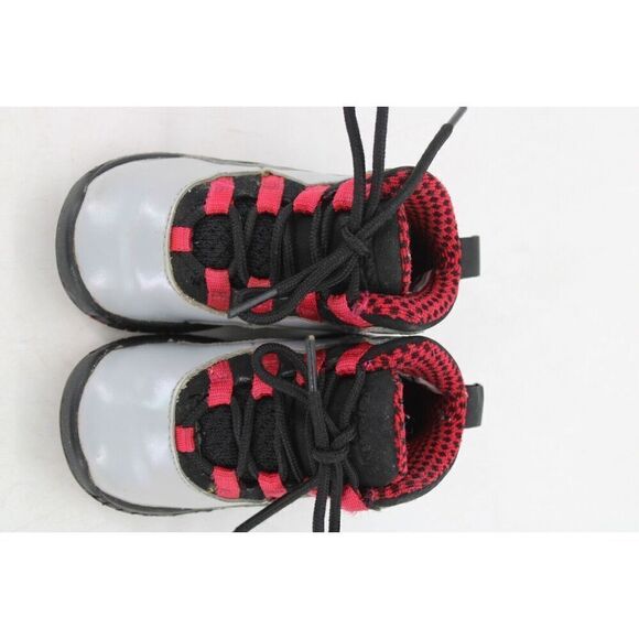 Nike Boys Air Jordan 10 310808-009 Gray Basketball Shoes Sneakers Size 5.5c - Picture 3 of 11